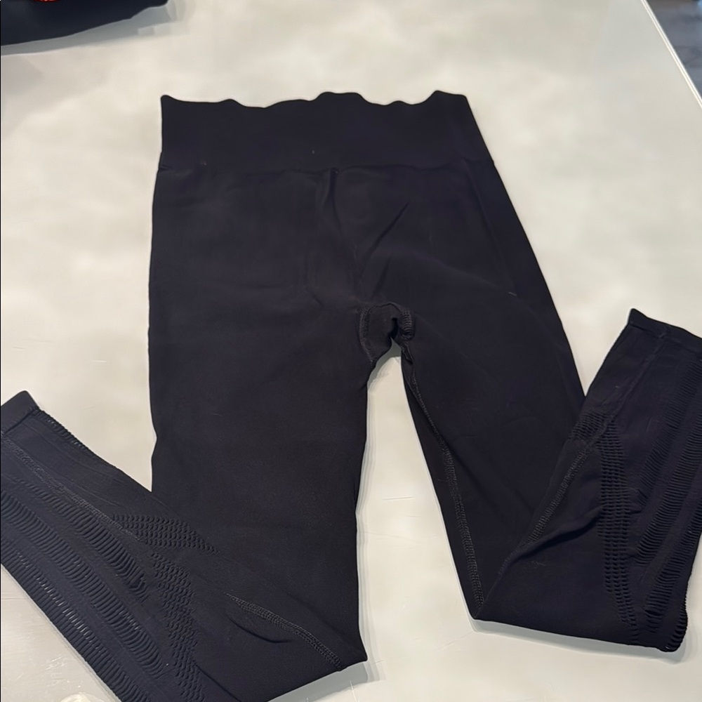 Zumba Fitness Black Leggings Stretchy Athletic Wear